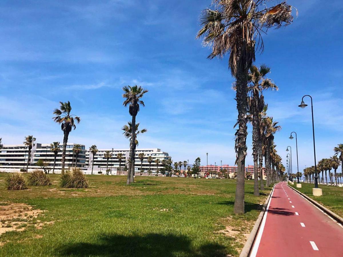 Apartamento Lujo, Primera Linea Playa, Garaje, Wifi, Piscina Climatizada Roquetas de Mar Exterior foto